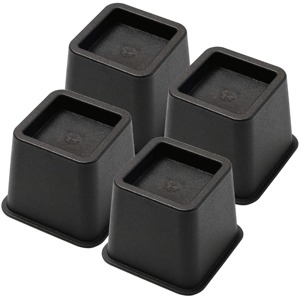 Kit de rehausseurs de meubles robustes en plastique, 4 pièces, pour <span class=keywords><strong>lit</strong></span>, chaise, table, canapé, bureau - Product Image 1