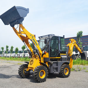 Heißer Verkauf Mehrzweck maschinen kleiner Bagger lader Kompakter 1 Tonne Allrad lenkung 4WD 4x4 Bagger lader - Product Image 2