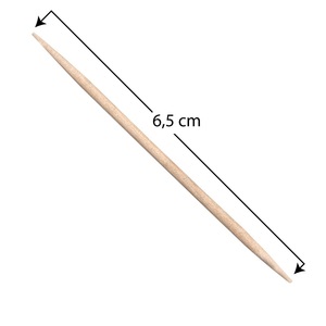 10000 palillos de madera biodegradables 6,5 cm aperitivos desechables y pinchos de inicio sin envolver para dientes y algodón - Product Image 4