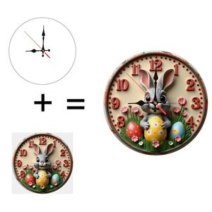 Round Wooden Wall <b>Clock</b> Minimalist Solid Wood Silent Movement Small Home Decor <b>Clock</b> 25x25Cm - Product Image 5