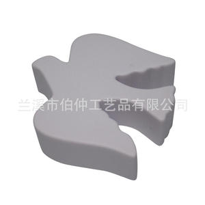 Balle anti-stress en mousse PU en forme de pigeon, blanche, jouet en plastique moulé pour la relaxation et la promotion - Product Image 3