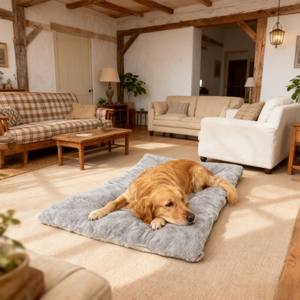 Coussin rectangulaire double face quatre saisons pour <span class=keywords><strong>chien</strong></span>, idéal pour Golden Retriever, grand tapis de couchage pour animaux de compagnie, maison pour <span class=keywords><strong>chien</strong></span> et chat - Product Image 1
