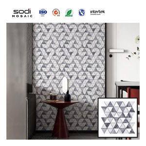 Autocollants de mosaïque en or blanc moderne <span class=keywords><strong>pour</strong></span> salle de bain, <span class=keywords><strong>douche</strong></span>, salon, cuisine, crédence - Revêtement mural imperméable décoratif - Product Image 4