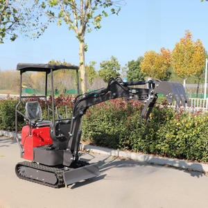 Mini-excavatrice sur chenilles Koop, moteur diesel hydraulique de 1,2 tonne avec boîte de vitesses et accessoires de transmission - Product Image 6