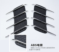 Autocollant universel imitation ailettes de requin pour aération latérale, décalcomanie de capot de voiture, accessoires de modification extérieure