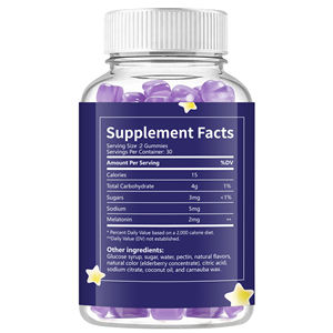 Superfood Sugar-Free Deep Sleep High Strength 5mg/10mg Melatonin Herbal Gummies Supplement for Adults <strong>Vitamins</strong> for Stress Sleep - Product Image 2