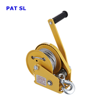 Treuil manuel à frein automatique Gear Heat Treatment 1200lbs, treuil pour bateau, levage vertical, remorque de bateau, treuil à trépied