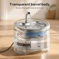 Distributeur d'eau intelligent portable en acier inoxydable pour animaux de compagnie, avec prise automatique, fontaine circulante détachable, étanche IPX8 pour chats