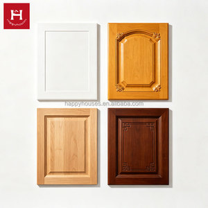 Happy Houses Wholesale Factory Price Custom Kitchen Cabinet <strong>Doors</strong> Modern White Lacquer Traditional Wood Grain Carved Cabinetry - Product Image 4