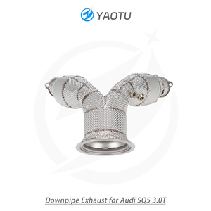 Prix d'usine <span class=keywords><strong>YT</strong></span>, acier inoxydable SS304, épaisseur 1,5 mm, finition miroir, collecteur d'échappement de course, double convertisseur catalytique, isolation thermique - Product Image 3