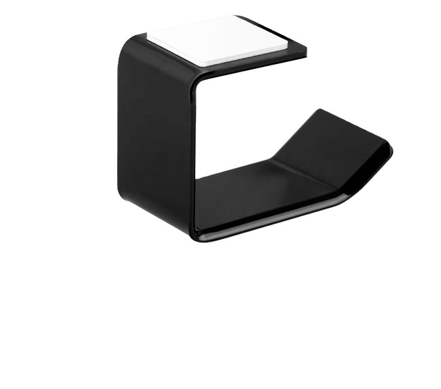 Headphone Hanger, Under Desk Wall Mounted Acrylic Headphone Bracket Hanger Hook Earphone Stick-on Gaming Headsets Display