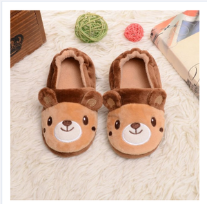 Promozione hotsale all'ingrosso accetta logo personalizzato morbida pelliccia di volpe peluche inverno amore carino rosa bambini <span class=keywords><strong>orso</strong></span> pantofola interna - Product Image 3