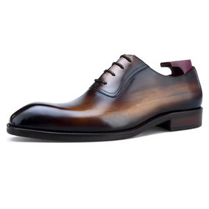 Zapatos de Vestir de Cuero Genuino para Hombre, Estilo Nuevo, Formales, de Exportación, Vintage, de Cuero Mixto, Ligeros y Cómodos para Oficina - Product Image 6