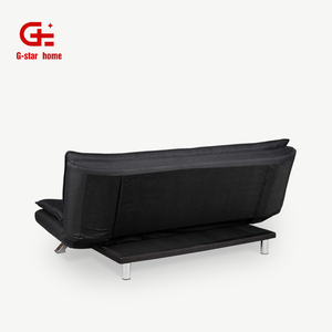 Sofá Cama Plegable de Tela Negra México, Diván, Futón, Sofá Convertible en Cama - Product Image 4