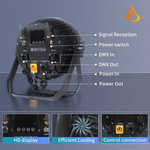 AICPOSE Projecteur LED Par étanche IP65 personnalisé pour mariage, église, fête, extérieur, 12x18W - Product Image 5