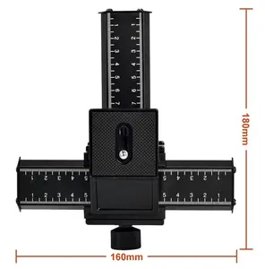 Gelişmiş teknoloji DSLR kamera fotoğrafçılığı için 4 yönlü makro çekim odaklama raylı Slider