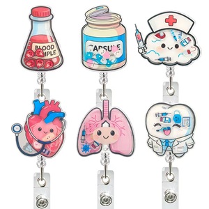 <span class=keywords><strong>Porte</strong></span>-badges rétractables pour infirmières, style américain, pour femmes. - Product Image 1