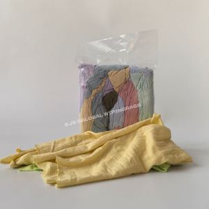 1KG 5KG 10KG 25KG PACK Cleaning Light Colored Rags for Cleaning Mixed Colored Cut Tshirt Rags Cotton <b>Wiping</b> Rags - Product Image 1