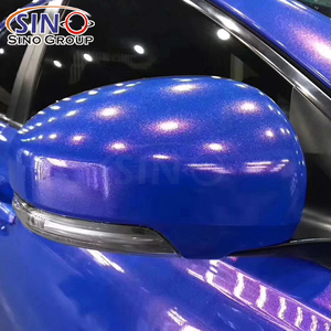 Vinilo para Rotulación de Automóviles Super Brillante con Purpurina Diamante Color Champán Dorado de Alta Polimerización con Doble Fundición - Product Image 3