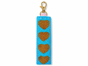 Sstringz Handmade Beaded Heart Keychain Cute Fashion Bag Charm Custom <b>Key</b> <b>Ring</b> Gift Accessory for <b>Keys</b> Backpacks and Handbags - Product Image 4