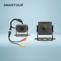 Caméra de recul Smartour pour camion/bus, grand angle fisheye, AHD 480P, étanche IP67, vision nocturne, lignes de stationnement
