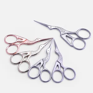 Sharp Tip Stork Bird Scissors Sewing Scissors DIY Tools Dressmaker Shears Scissors Stainless Steel for Embroidery Pvc Bag Smooth