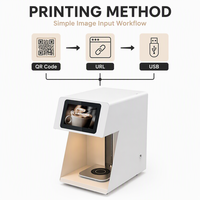 Machine d'impression 3D écologique LEHEHE pour mousse de lait comestible, café et thé, en acier inoxydable, pour les cafés