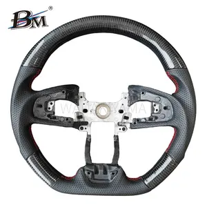 For Honda CIVIC 10 Generation Chinese Version 2017 2018 2019 2020 2021 2022 2023 Carbon Fiber Perforated Leather Steering Wheels