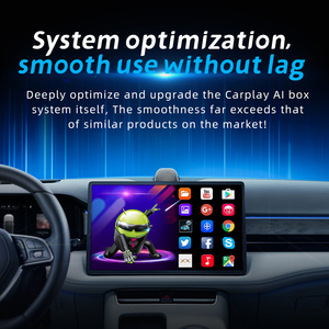 การเชื่อมต่อที่รวดเร็ว2 + 32G CarPlay ไร้สายและกล่อง Ai อัตโนมัติสำหรับ iOS 10/+ iPhone 6/+ Android 11/+ รองรับตามความต้องการ - Product Image 4