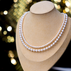 Collier élégant en perles d'eau douce mélangées avec un design de boucle OT en forme d'étoile, collier pendentif élégant - Product Image 1