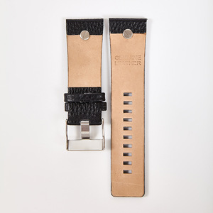 Bracelet de montre en cuir grainé Litchi de qualité supérieure pour hommes, 26 28 mm, bracelet en cuir véritable souple, classique, décontracté, bracelet de remplacement - Product Image 3