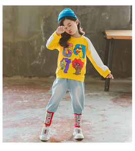 Wholesale Models Child Clothes of Girl <b>Angels</b> <b>Jeans</b> Fashion New Trend Bamboo Full Hand Surplus Branded T-Shirts - Product Image 4