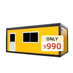 Maison conteneur modulaire de 20 pieds en panneaux sandwich, écologique, préfabriquée, démontable, mobile, portable, pour la vie en plein air, petite maison - Product Image 1