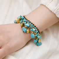 Ensemble de bracelets bohèmes perlés pour femmes avec pendentifs éléphant, bracelets superposés colorés pour anniversaire