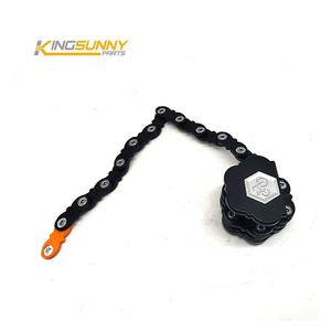 Candado de Combinación de <span class=keywords><strong>Cadena</strong></span> Metálica Plegable Premium, Anti-Corte, Portátil, <span class=keywords><strong>para</strong></span> Bicicleta Eléctrica, Scooter, Seguridad, Piezas de Scooter - Product Image 4