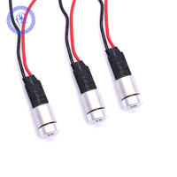 Modul Laser garis merah Diameter 12mm dapat disesuaikan 650nm, 5v 10mW