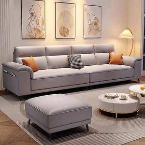 Sillón Reclinable de Cuero para Restaurante Sofá de Cuero Moderno Sofá de Diseño Moderno de Lujo Juego de Sofás de Cuero Genuino para Sala de Estar - Product Image 4