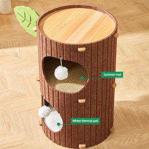 Cama de túnel para gatos con diseño de agujero de árbol de dos tres capas al por mayor - Product Image 6