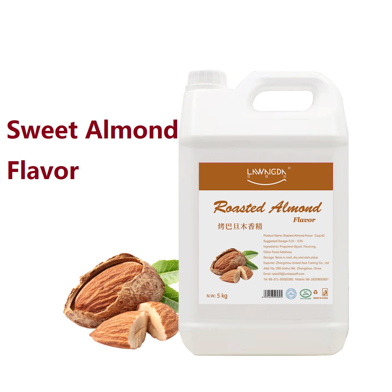 Sabor a almendra Líquido Halal Sabor alimenticio Líquido Dulce Grado alimenticio Sabor alimenticio Doble manzana un Sabor sintético y fragancia 100%