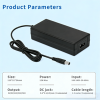 Adaptateur secteur universel de haute qualité 72W AC/DC pour ordinateur portable avec sorties Intl 12V 24V 48V pour équipement industriel