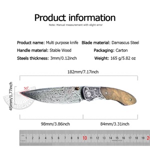 มีดยุทธวิธีคุณภาพสูงแบบ DIY ปรับแต่งได้ ด้ามไม้ ใบมีดสแตนเลส พร้อมปลอกมีด รับผลิตแบบ OEM สำหรับการใช้งานทางการรบอย่างจำกัด - Product Image 6