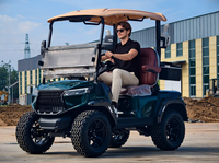 Voitures de golf professionnelles 2 places, voiture de golf électrique personnalisée, buggy de golf tout-terrain, pneus résistants à l'usure pour les activités de plein air