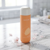 Bouteilles d'huile avec pulvérisateur à pompe ambré pour shampoing et lotion, 6-8 oz, bouteille cosmétique à pompe en PETG
