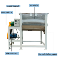 Détergent pour savon en poudre de lait sec semi-automatique Mélangeur d'épices Équipement de mélange Ligne de production à la machine Usine de fabrication automatique