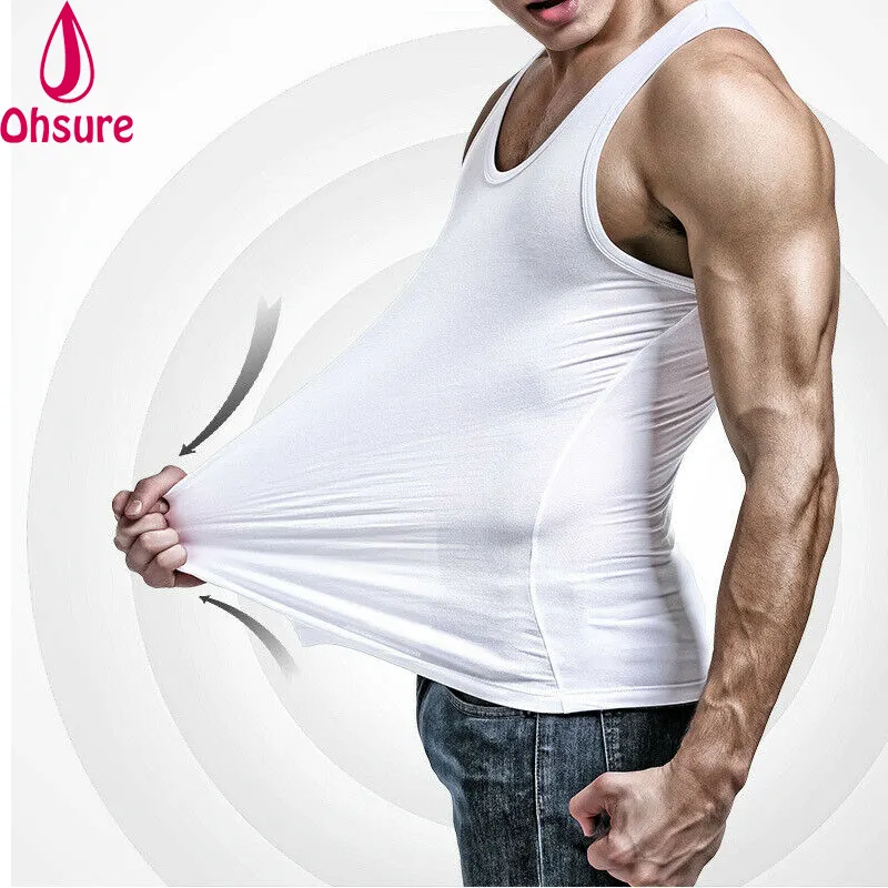 Katoenen Spandex Slank Onderhemd Gym Sportvest Fitness Hardloopmouwloos Hemdvest Voor Heren