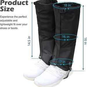 Protège-jambes de protection pour l'extérieur, en polyester, avec fermeture à boucle, légers, toutes saisons, pour adultes - Product Image 5