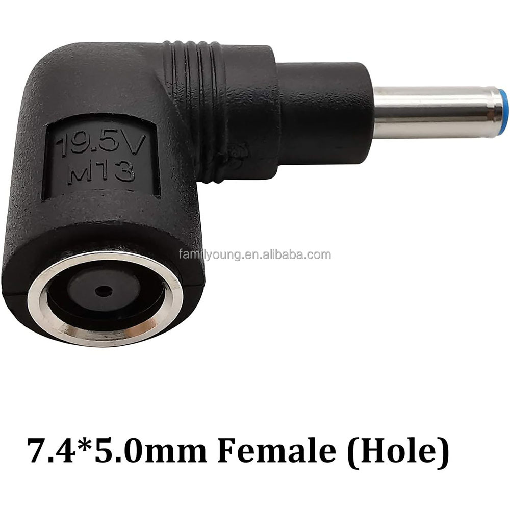 4.5mm X 3.0mm Male To Female Right Angle DC Power Adapter – Low-Profile Connector