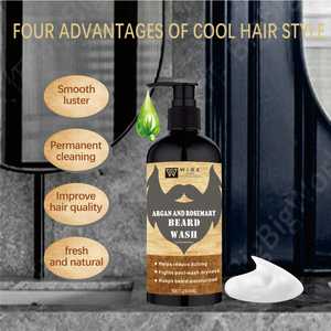 Shampooing à barbe 280ml soin de la barbe et shampooing de massage après shampooing de teinture pour cheveux produits hydratants pour cheveux professionnels avec barbe - Product Image 3