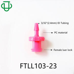 Adaptateur et connecteurs filetés externes en plastique rose de haute qualité, à points, à visser, Luer mâle/femelle, accessoires pour tuyau Pagoda - Product Image 3