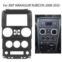 Kit de cadre d'autoradio Android pour JEEP WRANGLER RUBICON 2008-2010 Support de console centrale stéréo automatique Fascia Trim Bezel Faceplate